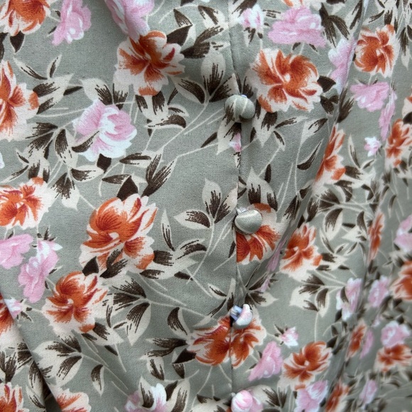 Missguided floral maxi dress 12 multi cottage core prairie coquette milk maid - Picture 10 of 14